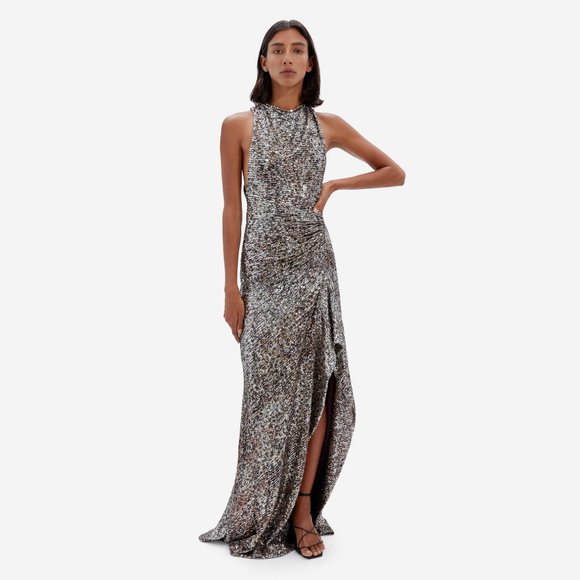 Jonathan Simkhai SUTTON Speckle Persian Cat Gown - Picture 2 of 10